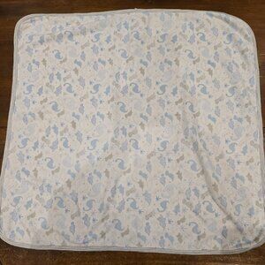 Like New Kissy Kissy Dinosaur Baby Blanket Blue